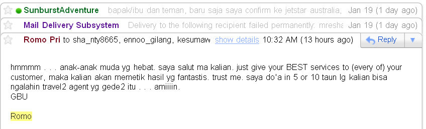 Sunburst Adventure Tour Testimonial