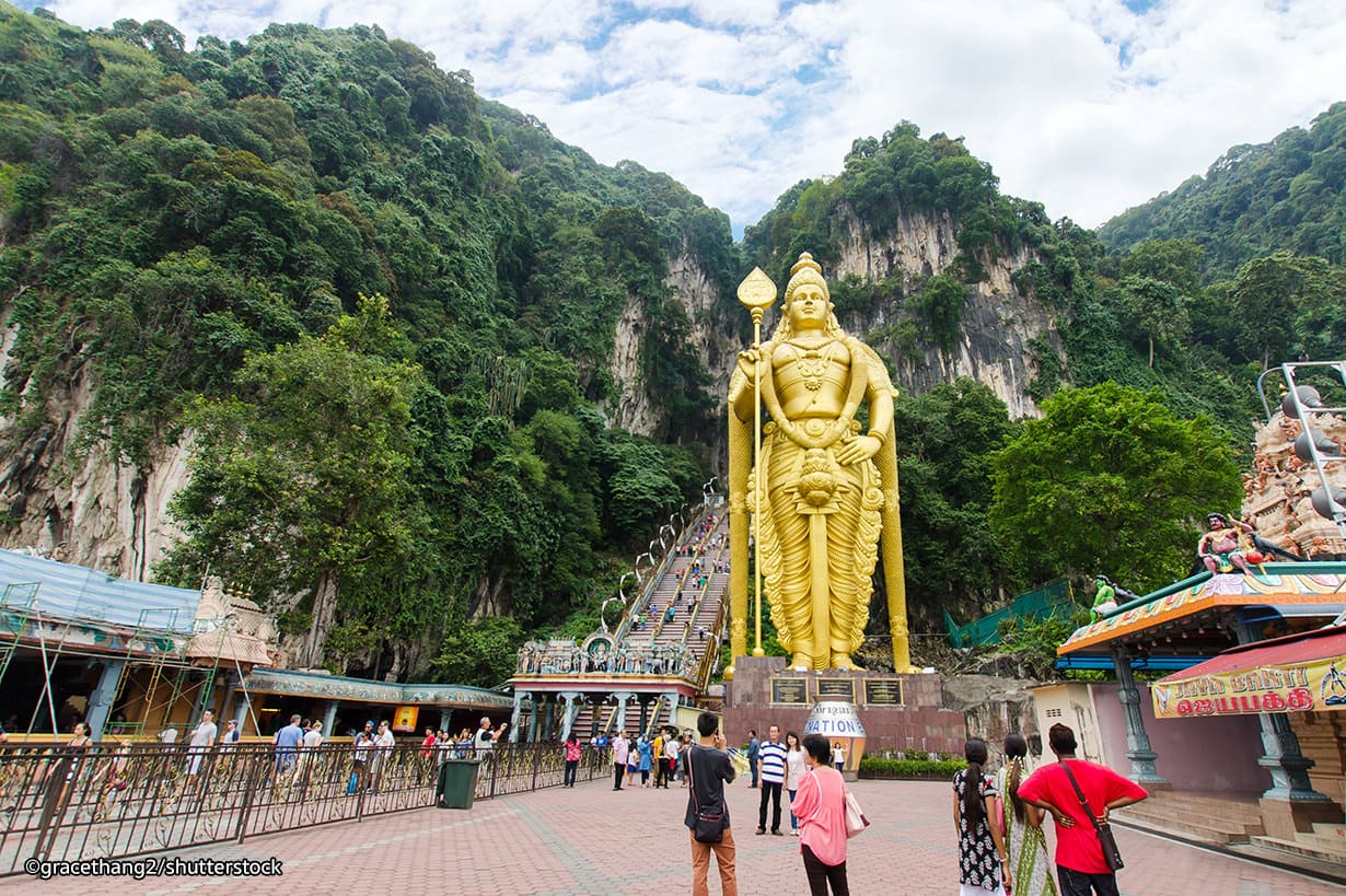 Patung Malaysia Di Batu Caves Wisata Alam Ikonik Di Malaysia