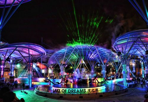 Wisata Gratis di Sentosa Island lake of dream