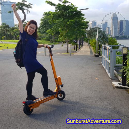 Wisata Singapore Anti Mainstream main scooter di singapore