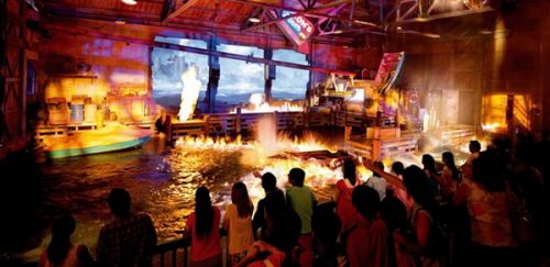 Wahana ini tersembunyi dari peta universal studio singapore